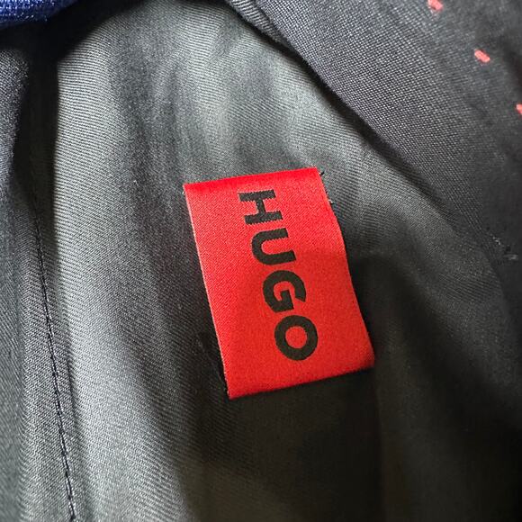 Hugo Boss NWT Performance Super Flex Virgin Wool Blend Blue Dress Pants Size 36R - Picture 7 of 10